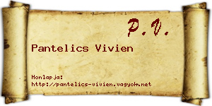 Pantelics Vivien névjegykártya